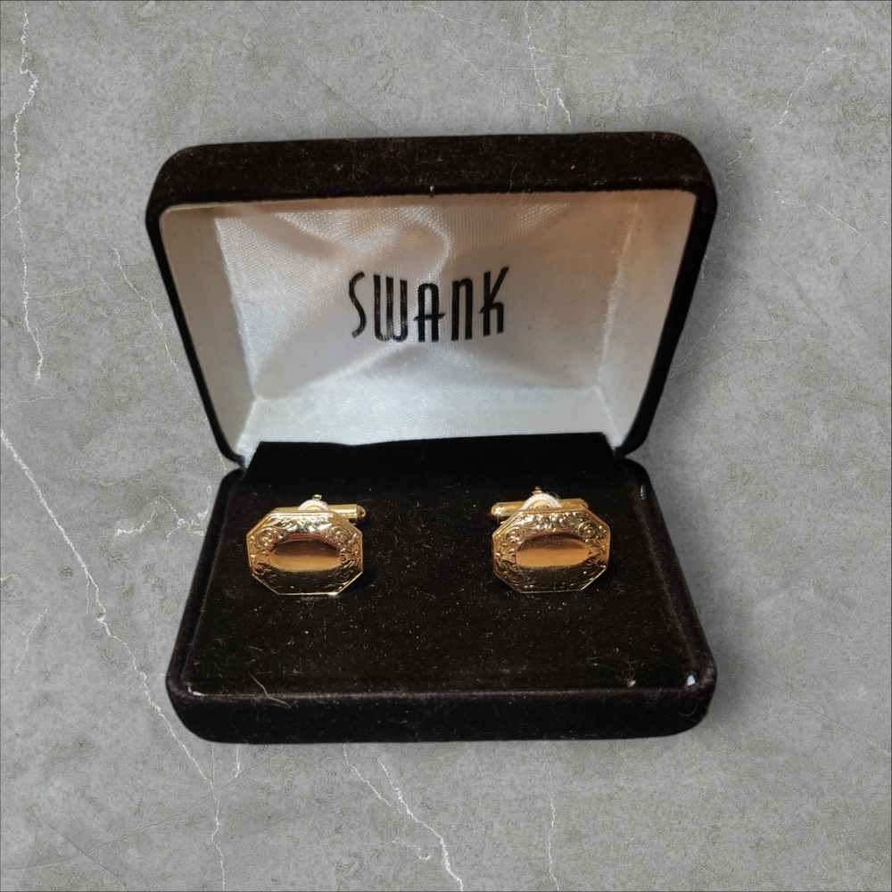 Swank Gold Cuff Links